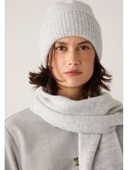 More & More Czapka beanie w kolorze jasnoszarym rozmiar: onesize. Szare czapki zimowe damskie MORE & MORE, z materiału. Za 39.45 zł.