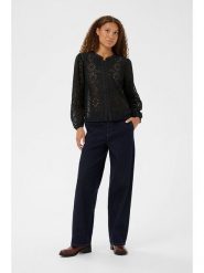 Cream Bluzka w kolorze czarnym rozmiar: 38. Czarne bluzki damskie Cream, bez wzorów, z koronki, bez kołnierzyka, bez ramiączek. Za 126.99 zł.