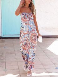 Milan Kiss Kombinezon w kolorze błękitno-pomarańczowym rozmiar: XL. Niebieskie kombinezony damskie Milan Kiss, xl, bez wzorów, bez kołnierzyka, bez ramiączek. Za 87.19 zł.