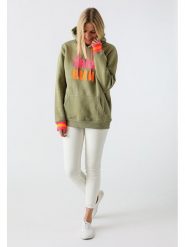Zwillingsherz Bluza "Keira" w kolorze khaki rozmiar: L/XL. Brązowe bluzy z kapturem damskie Zwillingsherz, l, z bawełny. Za 202.50 zł.