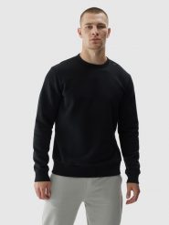 4F Bluza dresowa nierozpinana bez kaptura męska - czarna XL. Czarne bluzy bez kaptura męskie 4f, m, z bawełny. W wyprzedaży za 79.99 zł.