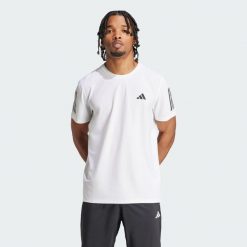 Koszulka Own The Run. Białe t-shirty sportowe męskie Adidas, xs, z materiału, bez ramiączek, do biegania. Za 149.00 zł.