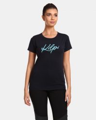 Damska koszulka funkcyjna Kilpi MOARE-W. Niebieskie t-shirty damskie Kilpi, bez wzorów, z poliesteru, bez kołnierzyka. Za 70.90 zł.
