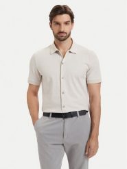 BOSS Koszula H-Powell 102 50560014 Beżowy Regular Fit. Brązowe koszule męskie Boss, m, bez wzorów, z bawełny, bez kołnierzyka, bez ramiączek. Za 629.99 zł.