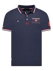 Canadian Peak Koszulka polo "Konbustybleak" w kolorze granatowym rozmiar: M. Niebieskie koszulki polo męskie Canadian Peak, m, bez wzorów, z bawełny, bez ramiączek. Za 86.99 zł.
