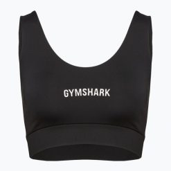 Biustonosz treningowy Gymshark Brezze Lightweight Seamless XS. Czarne biustonosze sportowe damskie Gymshark, bez wzorów. Za 94.99 zł.