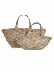 BLE Shopper bag (2 szt.) w kolorze jasnobrązowym rozmiar: onesize. Brązowe shopper bag damskie BLE, bez wzorów, z materiału, na ramię, bez dodatków. Za 101.23 zł.