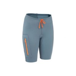 Szorty na kajak i stand up paddle 500 neopren 2 mm damskie. Niebieskie szorty damskie ITIWIT, bez wzorów, z neoprenu, sportowe. Za 79.99 zł.