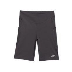 Szorty damskie 4F FNK F069. Szare szorty damskie 4f, bez wzorów, z podwyższonym stanem. Za 139.50 zł.