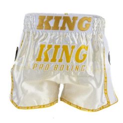 Szorty bokserskie King Pro Boxing 08 3. Białe szorty damskie KING PRO BOXING, bez wzorów, z satyny, biznesowe. Za 279.00 zł.