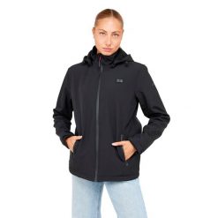 Podgrzewana kurtka softshell. Czarne kurtki męskie G-HEAT, na zimę, l, bez wzorów, z softshellu, sportowe, bez kaptura. Za 738.65 zł.