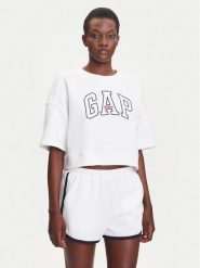 Gap Bluza 778442-02 Biały Oversize. Białe bluzy bez kaptura damskie GAP, xs, z bawełny. Za 129.99 zł.