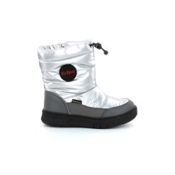 Śniegowce dziecięce KICKERS ATLAK. Szare buty zimowe męskie Kickers, z syntetyku, bez zapięcia. Za 139.99 zł.