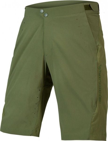 Spodenki rowerowe męskie Endura GV500 Foyle Baggy Short. Zielone szorty męskie ENDURA, na lato, bez wzorów, z materiału, sportowe. Za 399.99 zł.