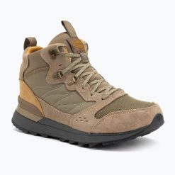 Buty turystyczne męskie Merrell Alpine 83 Sneaker Recraft Mid Wp. Brązowe buty trekkingowe męskie MERRELL, bez zapięcia, trekkingowe. Za 519.99 zł.