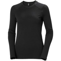 Bluza damska Helly Hansen lifa merino midweight crew. Czarne bluzy bez kaptura damskie Helly Hansen, m, z materiału. Za 403.00 zł.