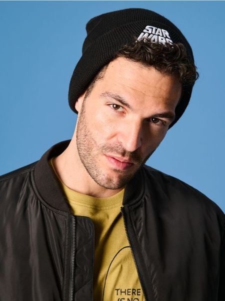 Czapka Star Wars - czarny. Czarne czapki męskie Sinsay, bez wzorów, retro. Za 19.99 zł.