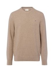 Gant Sweter z dzianiny Kobiety Bawełna brązowy, XL. Brązowe swetry klasyczne damskie Gant, xl, z bawełny, bez kołnierzyka. Za 479.95 zł.