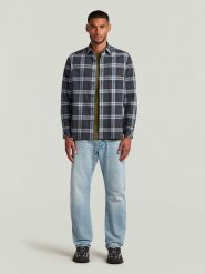 G-Star Koszula "Bristum 2.0" - Slim fit - w kolorze granatowym rozmiar: L. Niebieskie koszule męskie G-Star, l, bez wzorów, z bawełny, bez kołnierzyka, bez ramiączek. Za 170.47 zł.