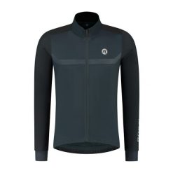 Kurtka rowerowa męska Rogelli MONO. Niebieskie kurtki męskie Rogelli, na jesień, m, bez wzorów, z materiału, sportowe, bez kaptura. Za 475.95 zł.