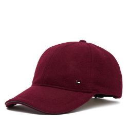 Czapka z daszkiem Tommy Hilfiger. Czerwone czapki męskie Tommy Hilfiger, bez wzorów. Za 269.99 zł.