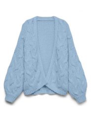 Vero Moda Kardigan w kolorze błękitnym rozmiar: XL. Niebieskie kardigany damskie Vero Moda, xl, bez wzorów, ze splotem. Za 144.95 zł.
