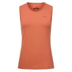 Damski tank top Euro-Star Enya. Brązowe topy damskie EURO-STAR, bez wzorów, bez kołnierzyka. W wyprzedaży za 231.00 zł.