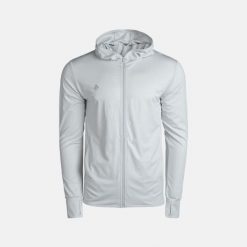 Męska lekka, elastyczna i oddychająca kurtka do biegania i trekkingu COLFAX M. Szare kurtki treningowe męskie IZAS, m, bez wzorów, z nylonu, do biegania. Za 252.13 zł.