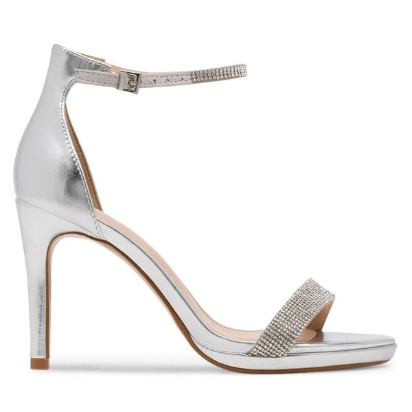 Sandały Jenny Fairy. Szare sandały damskie Jenny Fairy, bez wzorów, bez obcasa, na szpilce. Za 139.99 zł.