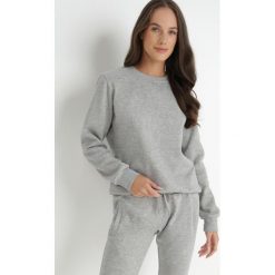 Szara Bluza Sotear. Szare bluzy bez kaptura damskie Born2be, l, z dzianiny. Za 34.99 zł.
