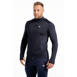 Bluza szybkoschnąca termoaktywna do biegania Rough Radical Boost. Niebieskie bluzy bez kaptura męskie ROUGH RADICAL, l. W wyprzedaży za 152.91 zł.