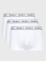 Pepe Jeans Komplet 3 par bokserek Pepe Tk 3P PMU10975 Biały. Białe bokserki męskie Pepe Jeans, bez wzorów, z bawełny. Za 99.99 zł.