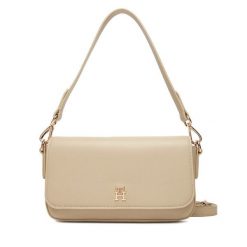 Torebka Tommy Hilfiger. Brązowe torebki klasyczne damskie Tommy Hilfiger, bez wzorów, bez dodatków. Za 509.99 zł.