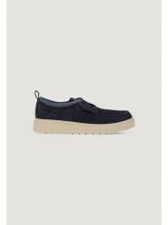 Clarks Półbuty Polden Moc 26180866 Granatowy. Niebieskie półbuty męskie Clarks, ze skóry, bez zapięcia. Za 319.99 zł.