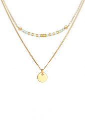 Elli Damski wisiorek płytka Perły dwuwarstwowy w srebrze próby 925 Naszyjniki 1 ct. Naszyjniki damskie Elli, srebrne. Za 293.99 zł.