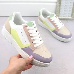 Buty sportowe sneakersy damskie multikolor McBraun 23263. Buty sportowe na co dzień damskie McBraun, bez wzorów, ze skóry ekologicznej. Za 64.00 zł.