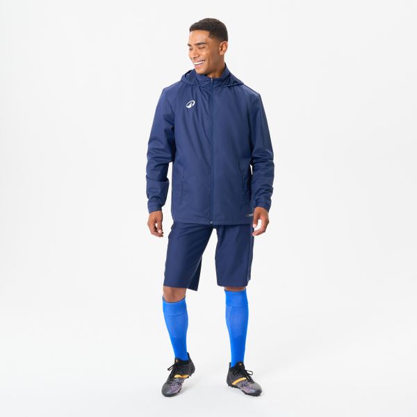 Długie spodenki do piłki nożnej Kipsta Viralto Club. Niebieskie szorty męskie KIPSTA, z elastanu, bez kołnierzyka. Za 69.99 zł.