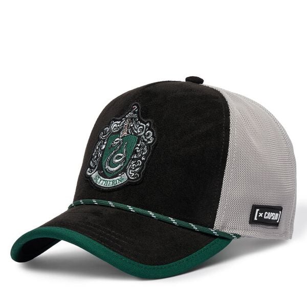 Czapka z daszkiem Capslab. Czarne czapki z daszkiem damskie CapsLab, bez wzorów. Za 169.99 zł.