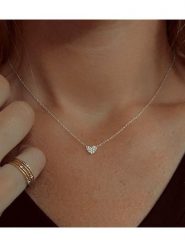 DIA DIAMONDS Srebrny naszyjnik z zawieszką - dł. 40 cm rozmiar: onesize. Szare naszyjniki damskie DIA DIAMONDS, srebrne. Za 237.17 zł.