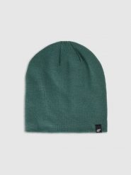 4F Czapka zimowa męska - oliwkowa M. Brązowe czapki męskie 4f, na zimę, bez wzorów, z materiału, biznesowe. Za 39.99 zł.