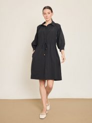 BGN Sukienka w kolorze czarnym rozmiar: 38. Czarne sukienki damskie BGN, na imprezę, bez wzorów, bez kołnierzyka, bez ramiączek, midi. Za 143.99 zł.