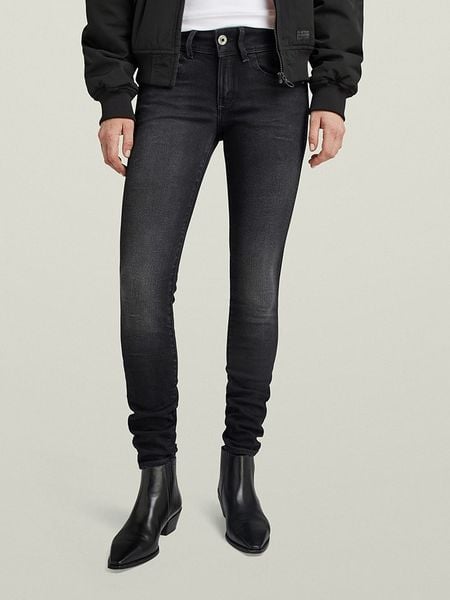 G-Star Dżinsy - Skinny fit - w kolorze antracytowym rozmiar: W26/L30. Czarne jeansy damskie G-Star. Za 199.95 zł.