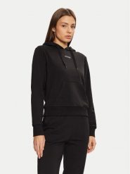 Guess Bluza O5RQ02 KCO31 Czarny Regular Fit. Czarne bluzy bez kaptura damskie Guess, l, z bawełny. Za 189.99 zł.