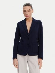Olsen Marynarka 15001367 Granatowy Regular Fit. Niebieskie marynarki i żakiety damskie Olsen, bez wzorów, z syntetyku. Za 569.99 zł.