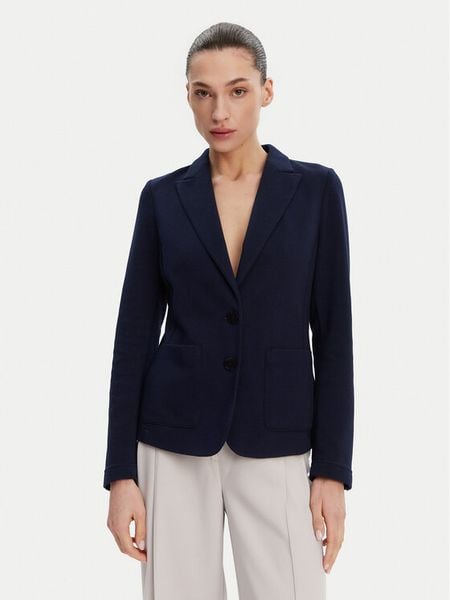 Olsen Marynarka 15001367 Granatowy Regular Fit. Niebieskie marynarki i żakiety damskie Olsen, bez wzorów, z syntetyku. Za 349.99 zł.
