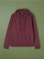 Bluza z kapturem - czerwony. Czerwone bluzy sportowe męskie Sinsay, bez wzorów, sportowe, bez kołnierzyka, bez ramiączek. W wyprzedaży za 22.99 zł.