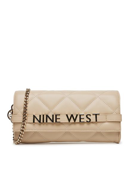 Nine West Torebka GLAR2 Beżowy. Brązowe torebki klasyczne damskie Nine West, bez wzorów, z materiału, wizytowe, bez kołnierzyka, bez ramiączek. Za 199.99 zł.