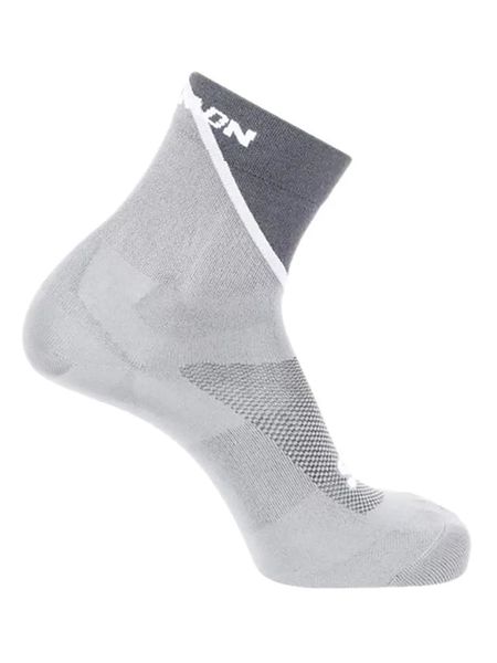 SALOMON Skarpety "Pulse Ankle" w kolorze szaro-antracytowym do biegania rozmiar: 36-38. Czarne skarpetki męskie Salomon, bez wzorów. Za 43.37 zł.