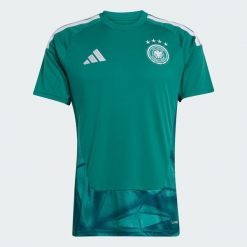Podstawowa koszulka bramkarska Niemcy 26. Zielone t-shirty sportowe męskie Adidas, xs, z materiału, bez ramiączek, do piłki nożnej, climacool (adidas). Za 439.00 zł.