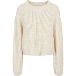 Bluza damska Urban Classics wide oversizeer-Duże rozmiary. Białe bluzy bez kaptura damskie Urban Classics. Za 169.80 zł.